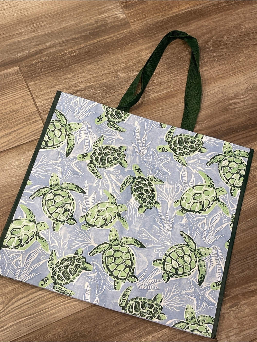 T.J.Maxx 🐢Sea 🌊Turtle 🐢Print Reusable Tote Bag NWOT